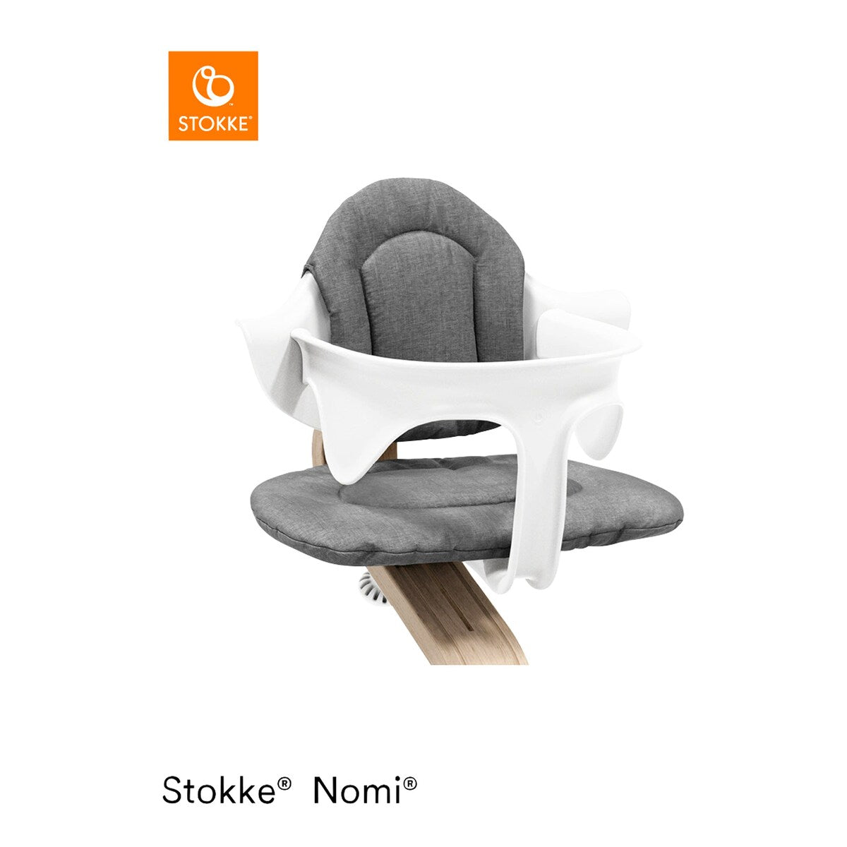 Babysett for Nomi barnestol fra 6 mnd med glidebeskyttelse - Stokke