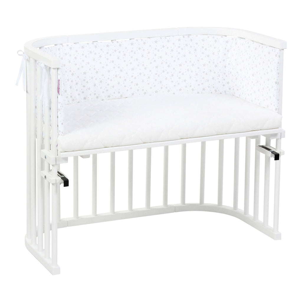 Sengebeskytter i piqué for bedside-seng Original 148x25 cm - babybay