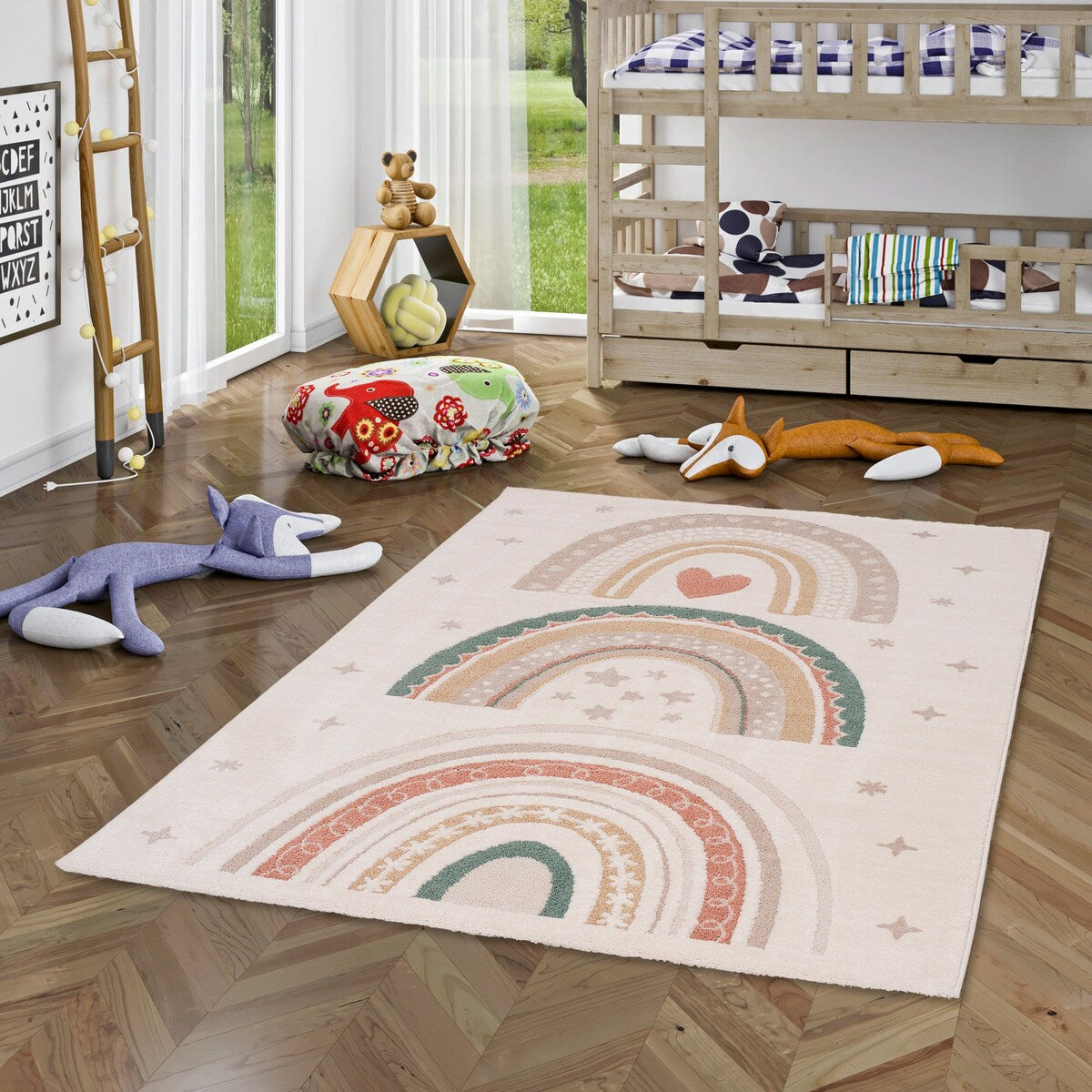 Barneteppe Happy Kids 100 % polypropylen Øko-Tex 100 - Pergamon