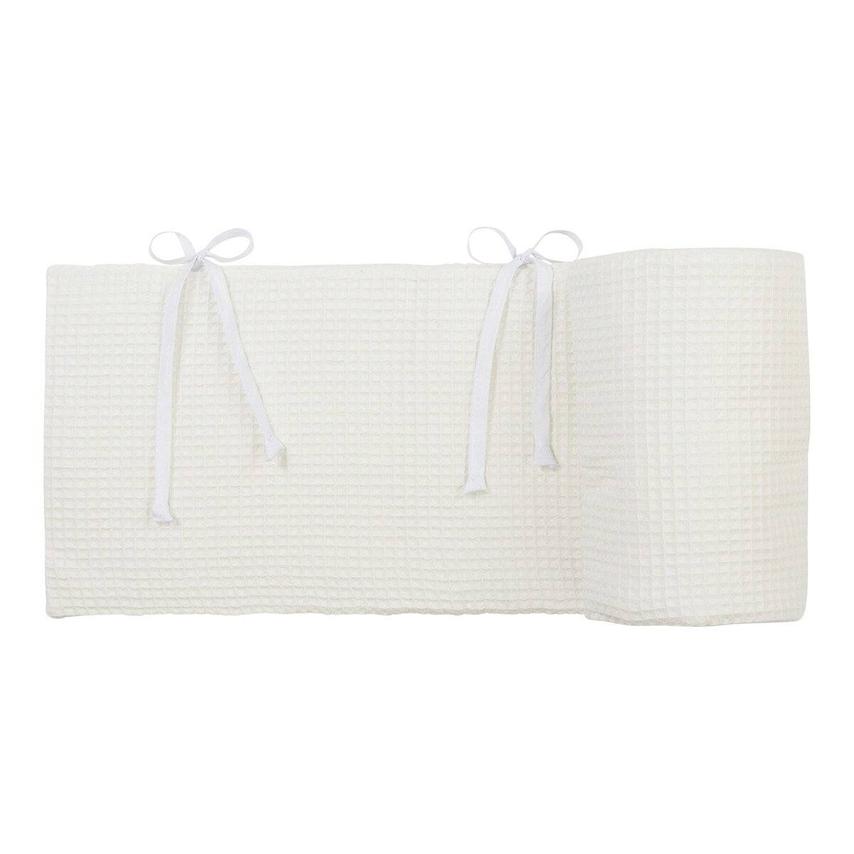 Sengebeskytter vaffelpiké for babybay Maxi/Boxspring/Comfort 168x23 cm - babybay