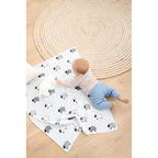 Strikket babyteppe bomull 80x100 cm - BORNINO HOME
