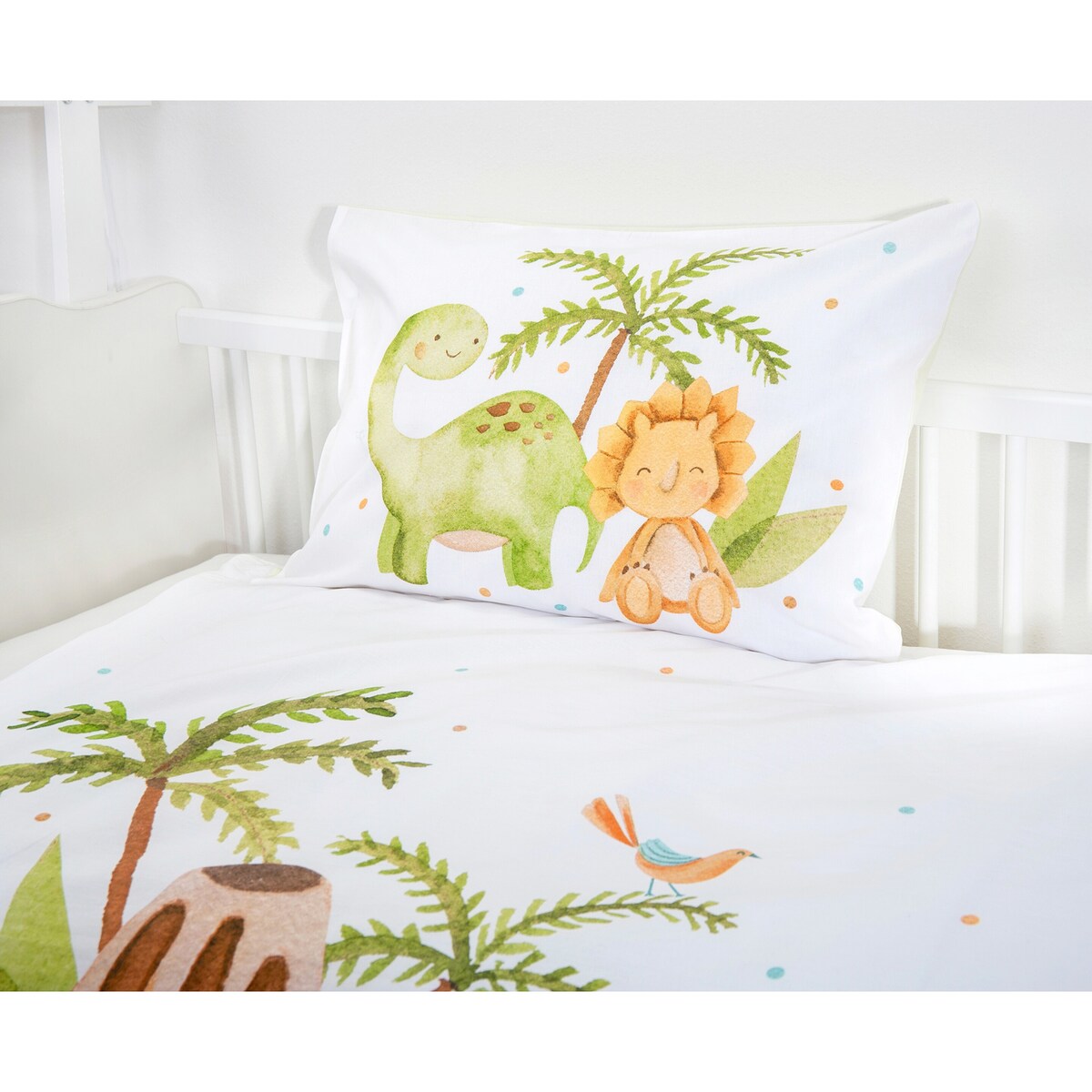 Flanell vendbart sengetøy 40x60 / 100x135 cm bomull - Baby Best