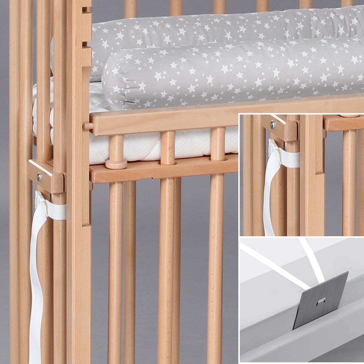 Sengehest Boxspring Comfort Plus 89x51 cm massiv bøk - babybay®