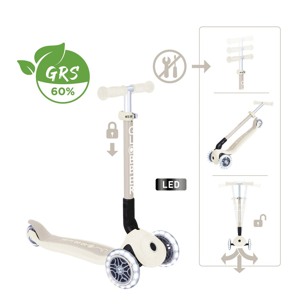 Sparkesykkel Junior Foldable Lights ECO fra 2 år - Globber