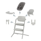 Trappestol Lemo 2.0 4-i-1 sett fra fødsel aluminium - Cybex