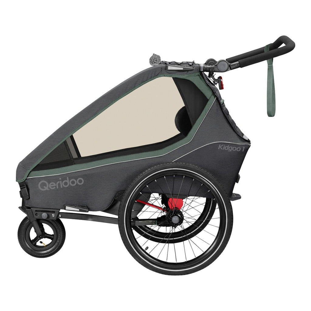 Sykkeltilhenger Kidgoo 1 jogger og buggy, 50 kg, fra 6 mnd - Qeridoo