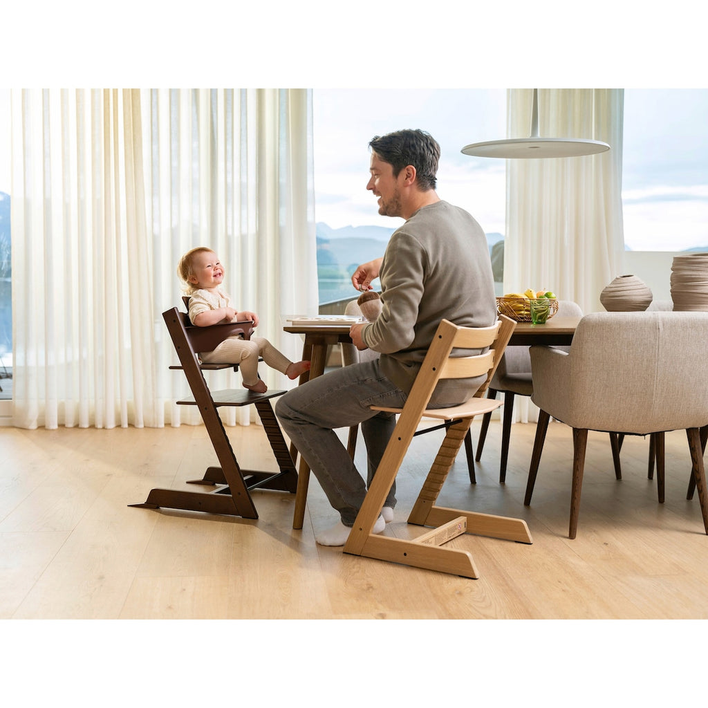 Tripp Trapp barnestol eik med babysett og brett 79 cm - Stokke