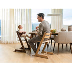 Tripp Trapp pakke i eik med Newborn Set og Baby Set - Stokke