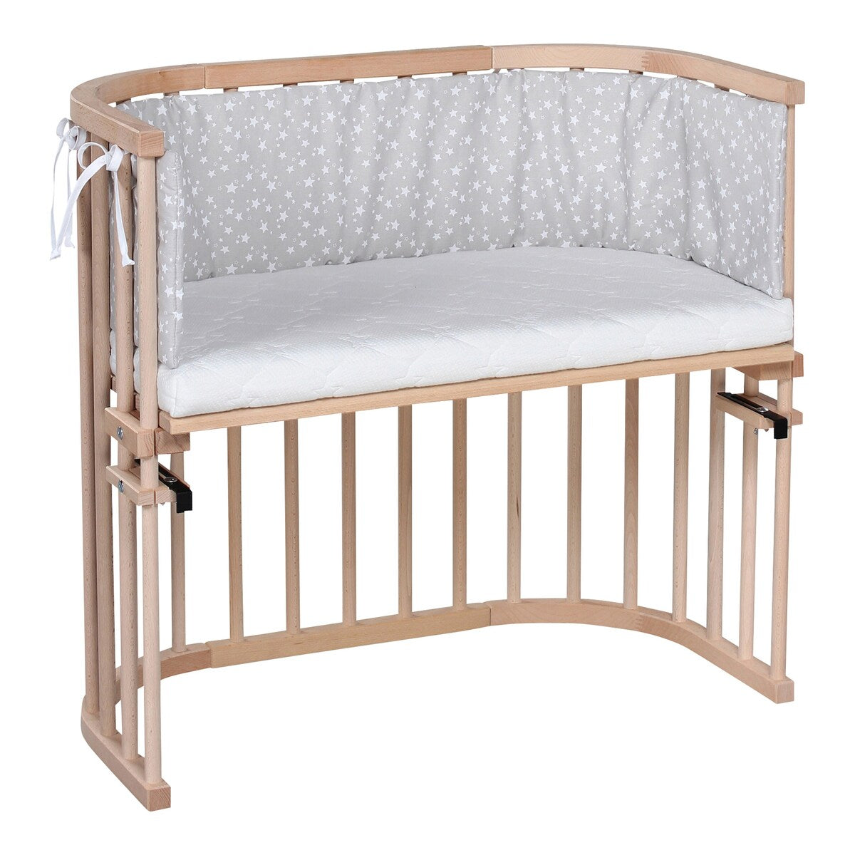Bedside crib Original 81x43 cm massiv bøk - babybay
