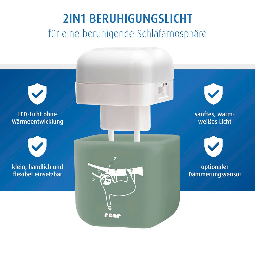LED-nattlys 2-i-1 SleepLight med skumringssensor - reer