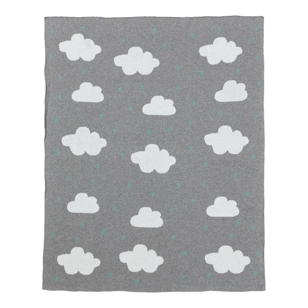 Strikket babyteppe bomull 80x100 cm - BORNINO HOME