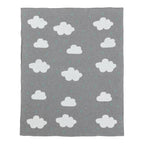 Strikket babyteppe bomull 80x100 cm - BORNINO HOME