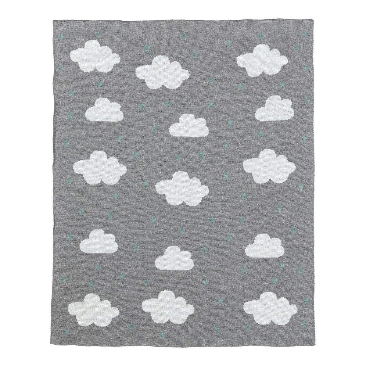 Strikket babyteppe bomull 80x100 cm - BORNINO HOME