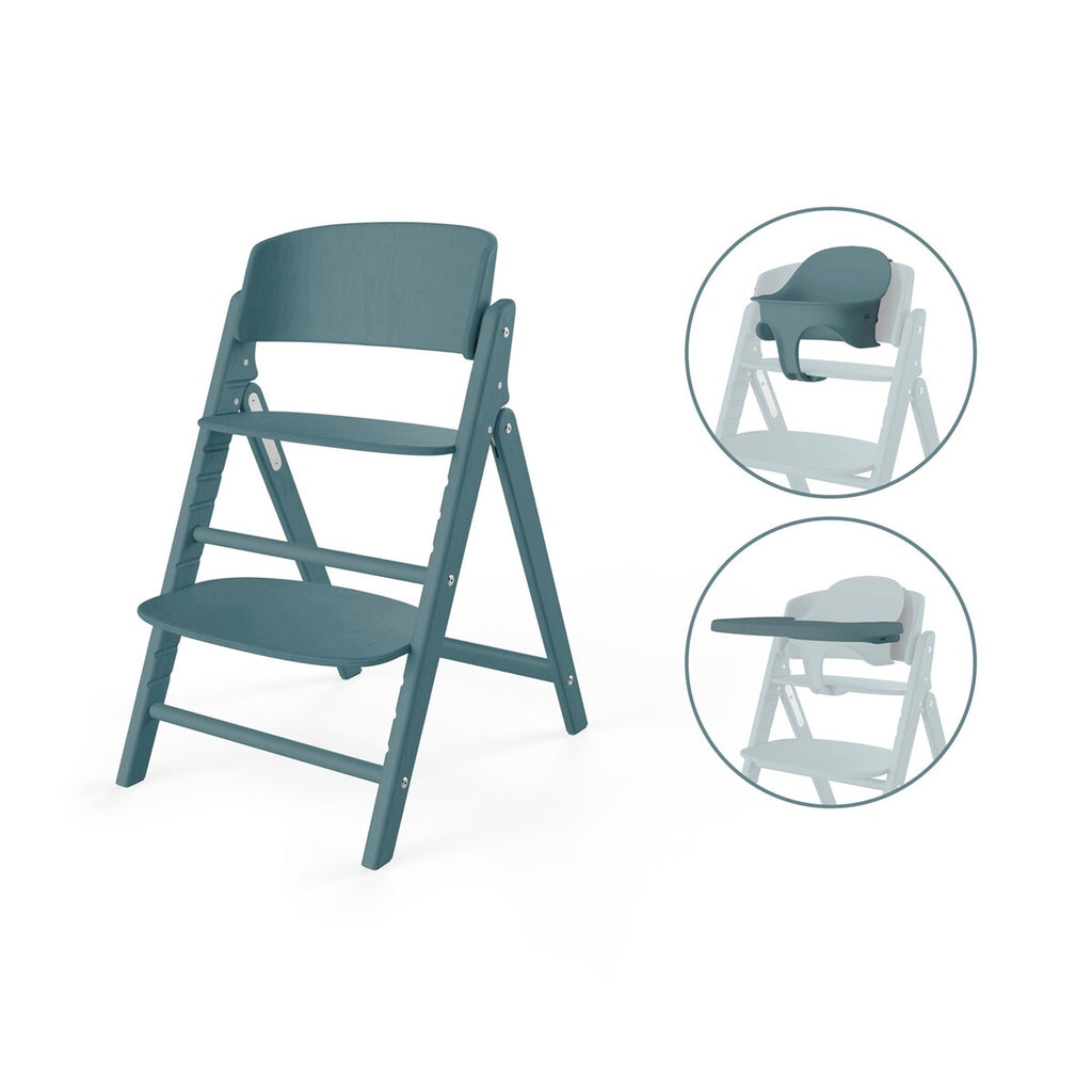 Barnestol CLICK & FOLD 3in1-sett med babysett i bøk - Cybex