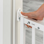 Dør- og trappegrind skrumontering 63-106 cm høyde 75 cm - reer