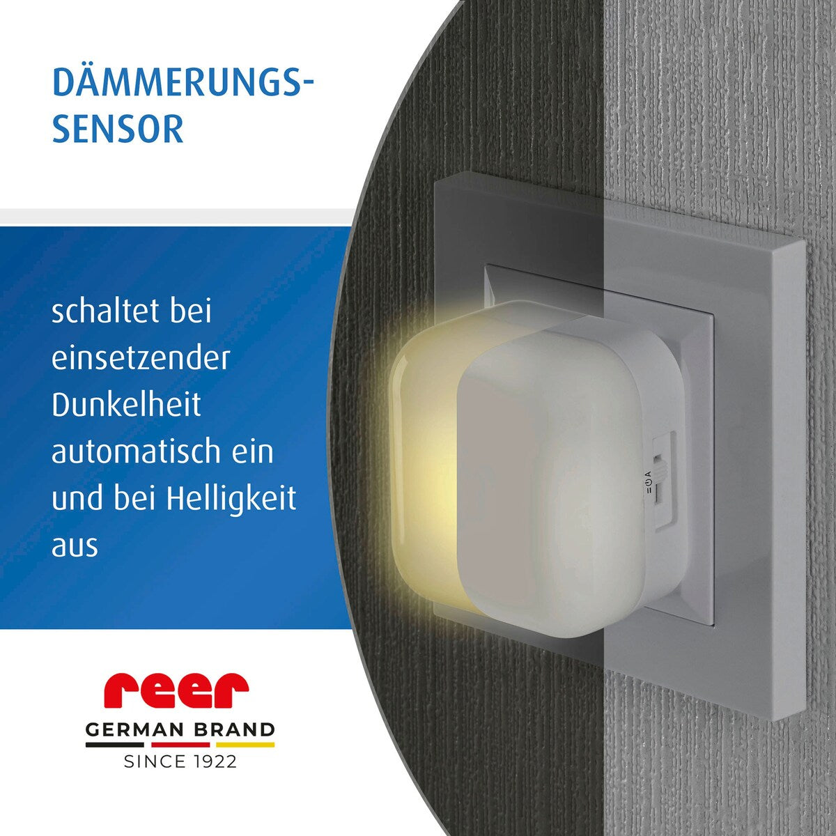 LED-nattlys 2-i-1 SleepLight med skumringssensor - reer