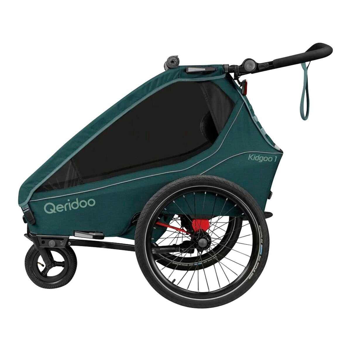 Sykkeltilhenger Kidgoo 1 jogger og buggy, 50 kg, fra 6 mnd - Qeridoo