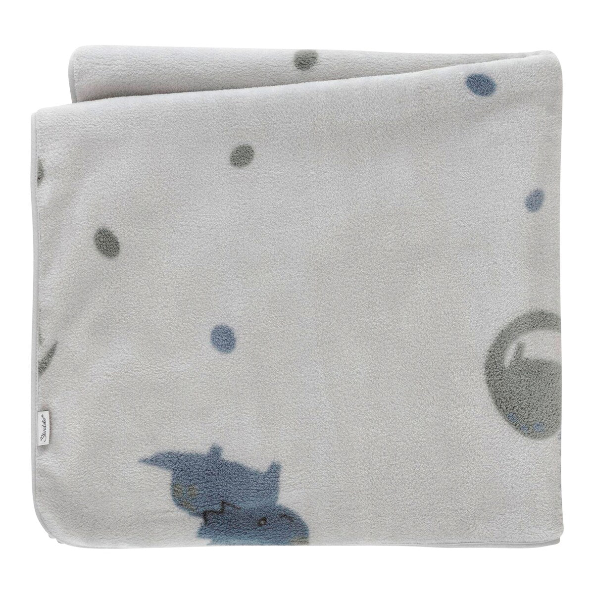 Babyteppe i plysj med andemotiv 75x100 cm - Sterntaler