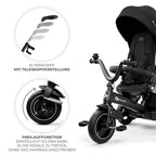 Trehjulssykkel EASYTWIST 5-i-1 fra 9 mnd, svingbart sete - Kinderkraft