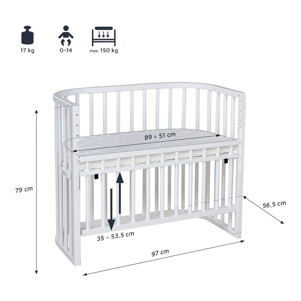 Sengehest Maxi Comfort Plus 89x51 cm massiv bøk - babybay®