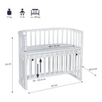Sengehest Maxi Comfort Plus 89x51 cm massiv bøk - babybay®