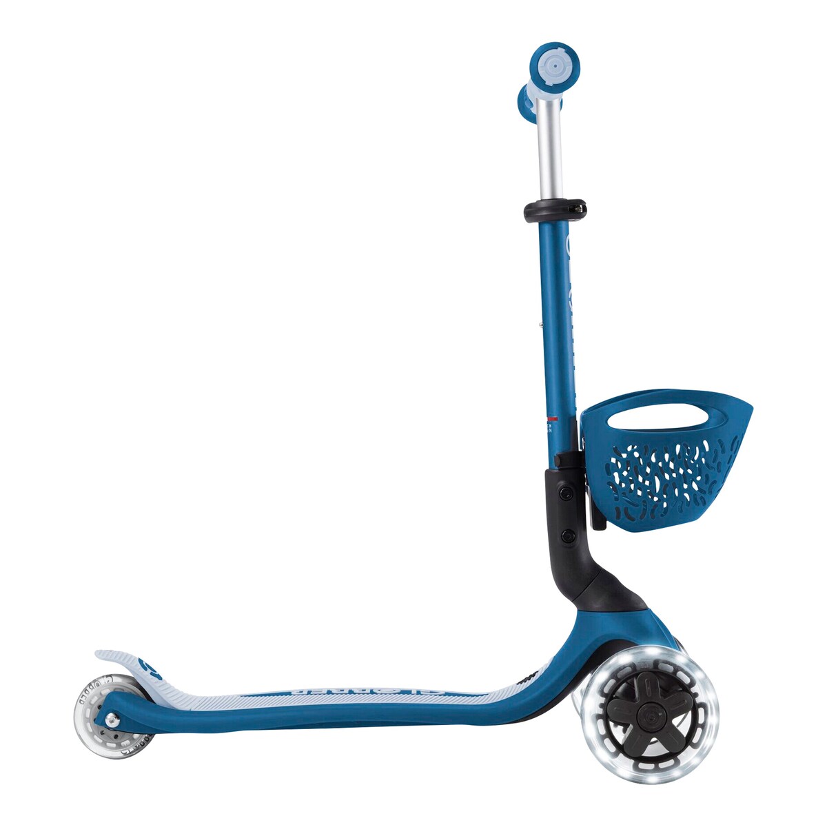 Sparkesykkel 3-i-1 Go-Up Baby 360 med lyshjul og LED-modul - Globber
