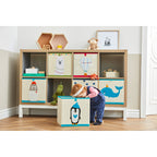 Oppbevaringsboks sammenleggbar 33x33x33 cm polyester - littleworld
