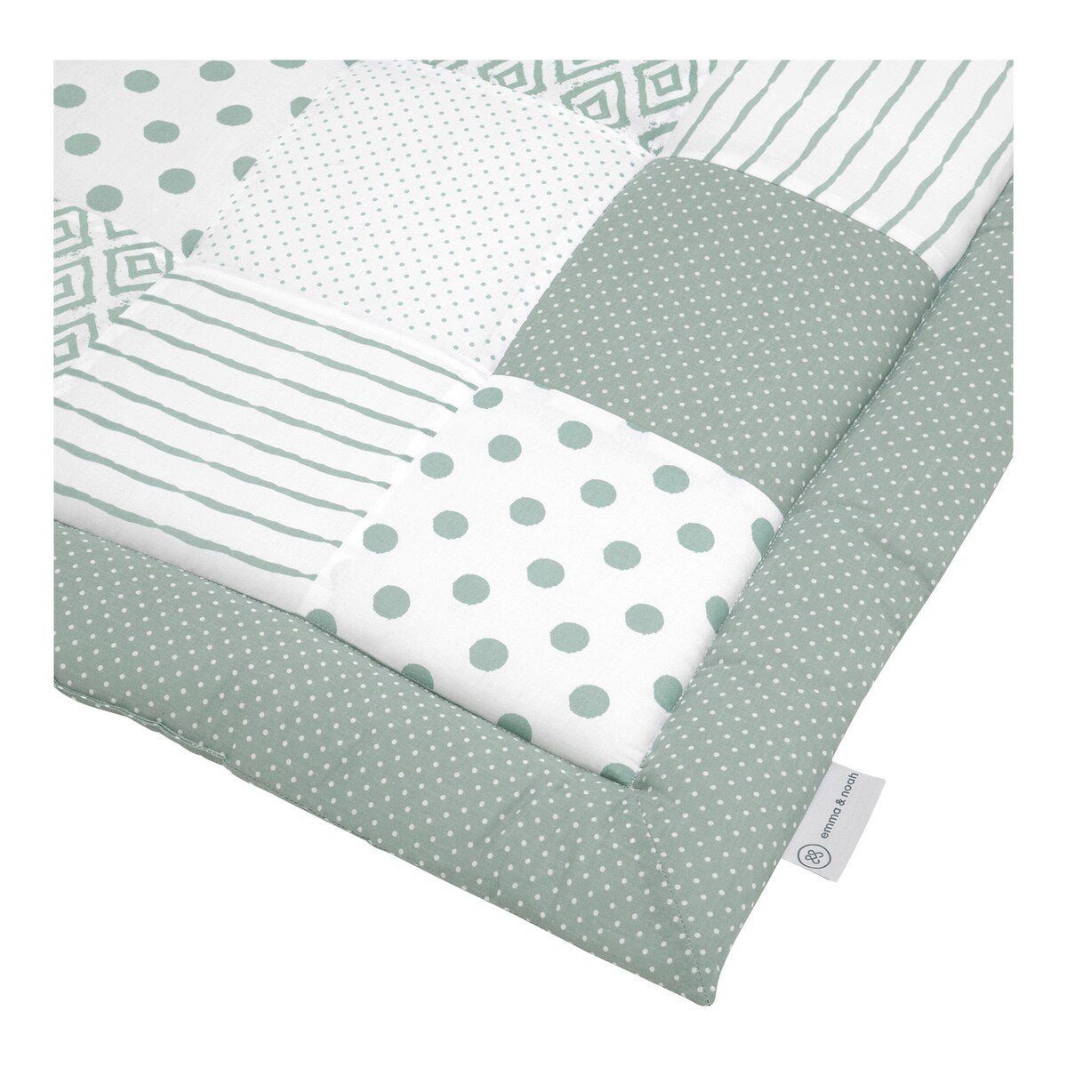 Krableteppe patchwork 200x200 cm bomull - emma & noah