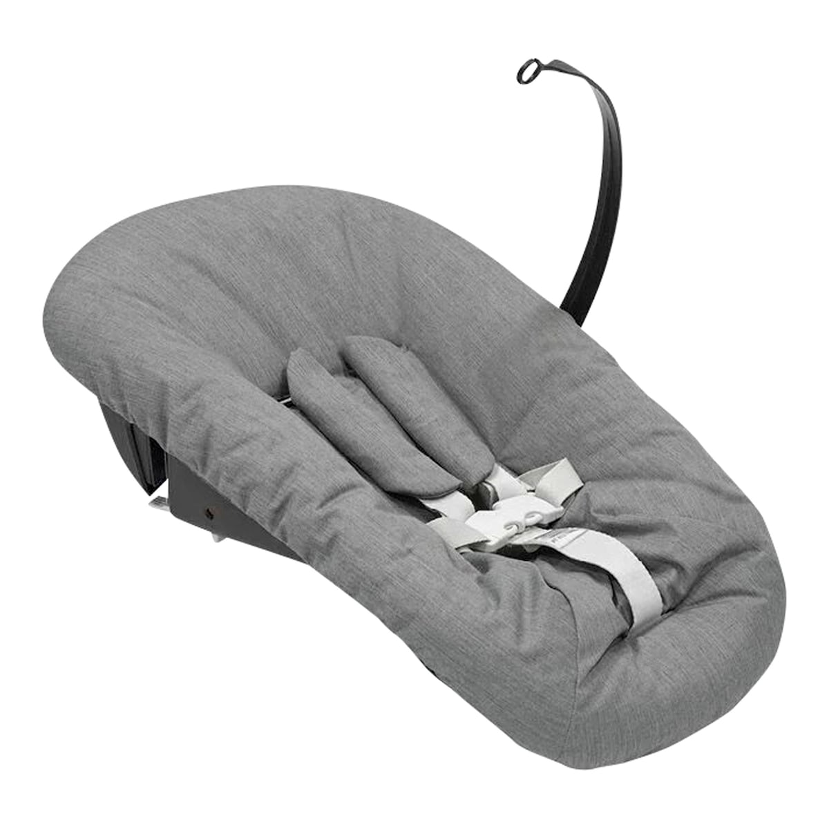 Tripp Trapp pakke i bøk med Newborn Set Deep Grey - Stokke