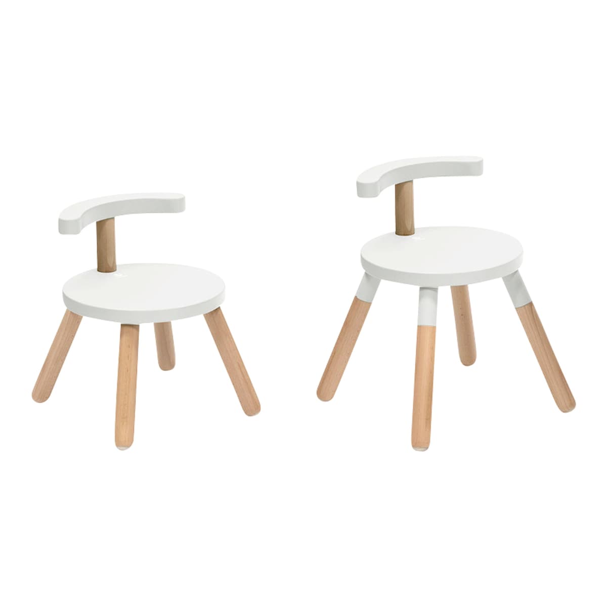 Multifunksjonsbord MuTable V2 med trestol, 3 høyder - Stokke