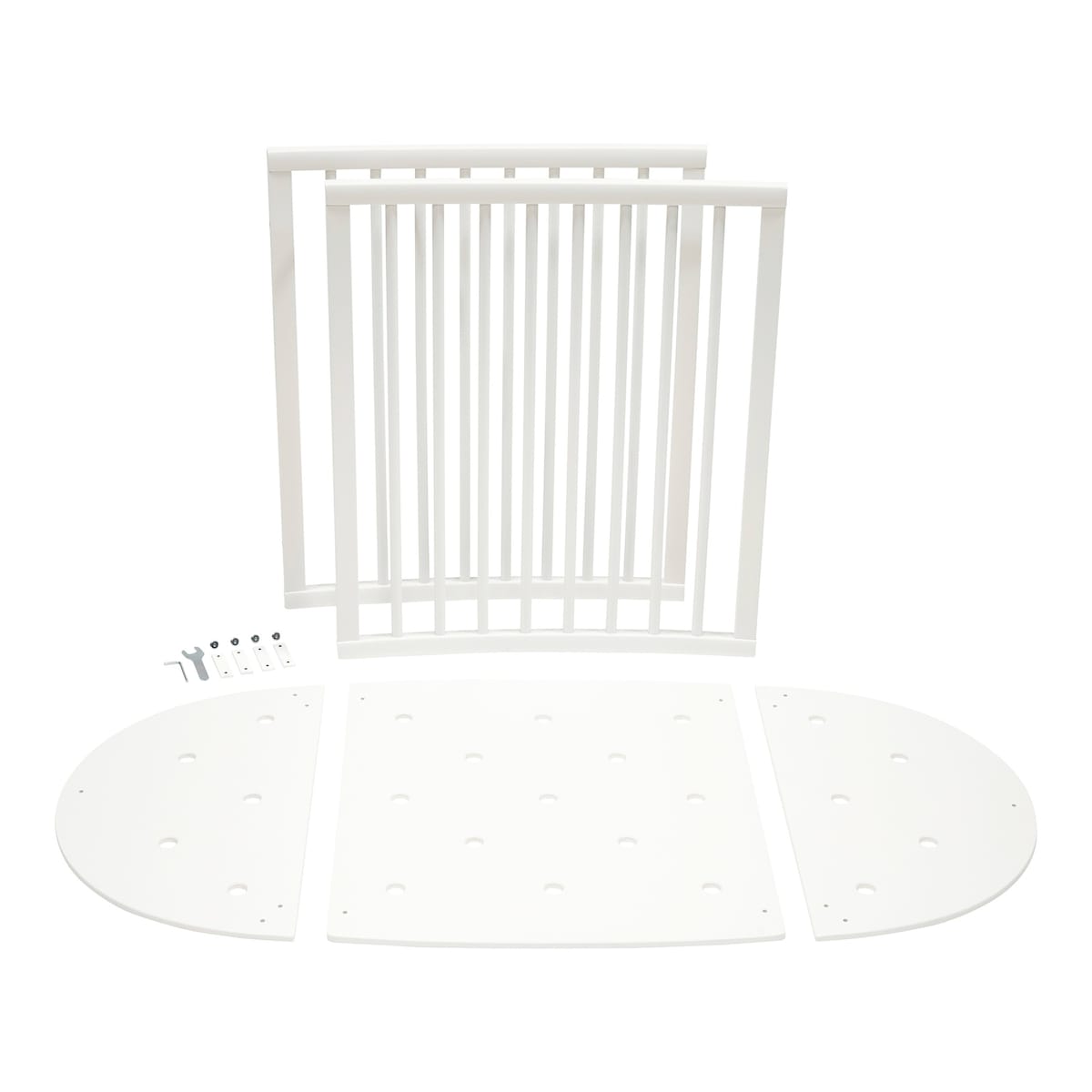 Sprinkelseng Sleepi Mini med ombygningssett, 2 madrasser og 2 laken - Stokke