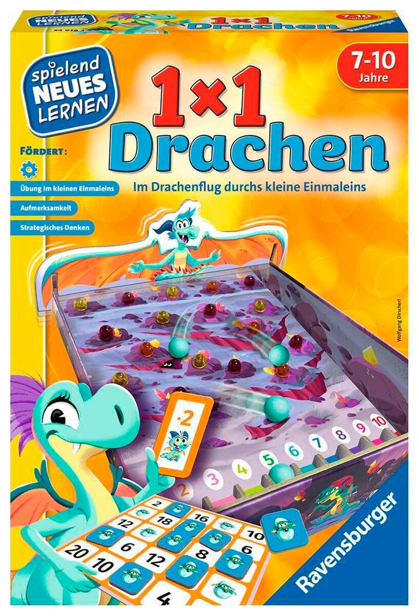1x1 Drager gangetabell-spill for barn 7-10 år forfra
