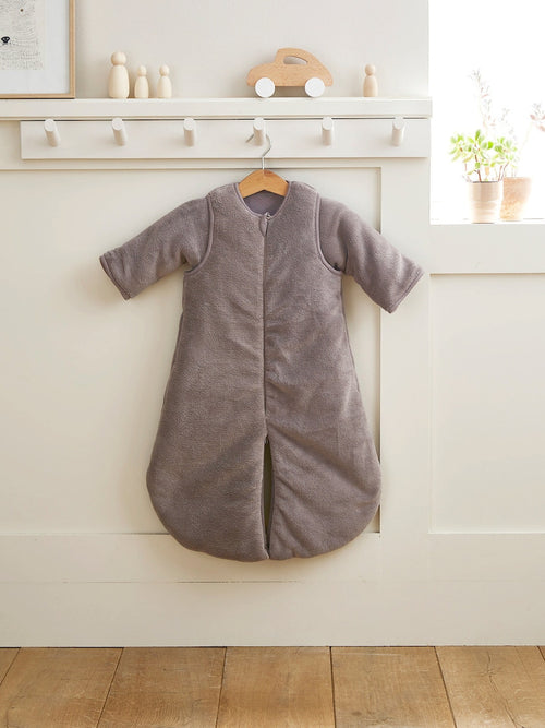 2-i-1 sovepose og overall for baby, mikrofiber, TOG 3 forfra