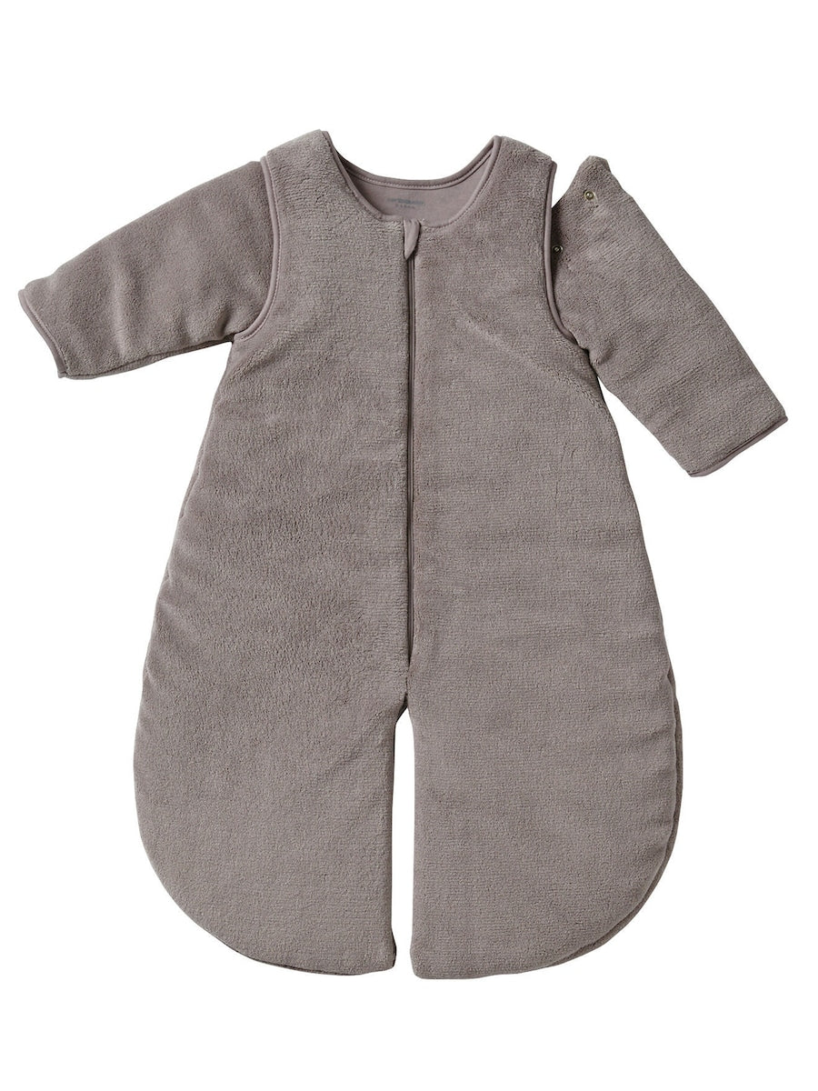 2-i-1 sovepose og overall for baby, mikrofiber, TOG 3 detalj av glidelås