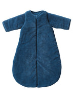 2-i-1 sovepose og overall for baby, mikrofiber, TOG 3 nærbilde av stoff