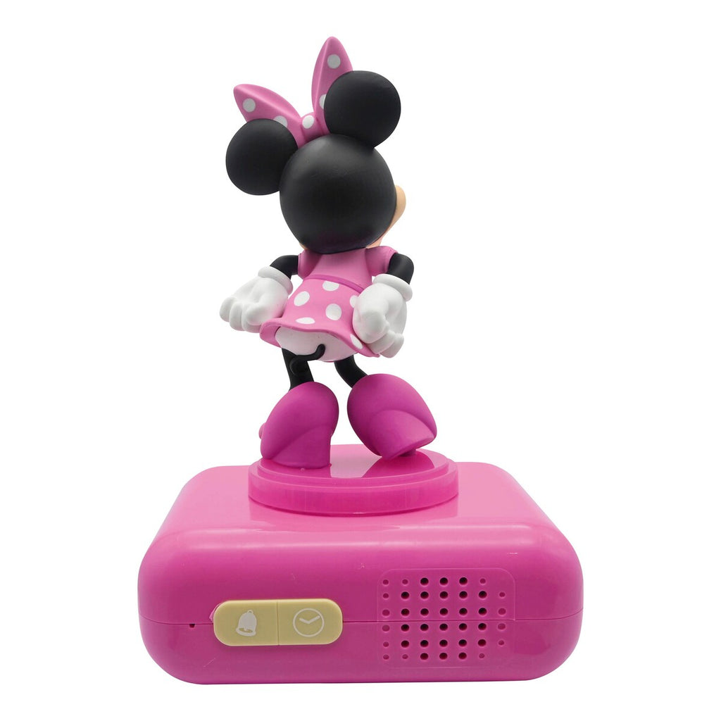 Baksiden av 2-i-1 vekkerklokke og nattlys Minnie med LCD