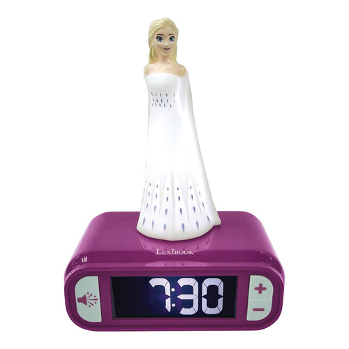 2-i-1 vekkerklokke og nattlys Disney Frozen forside