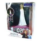 Montert 2-i-1 vekkerklokke og nattlys Disney Frozen i bruk
