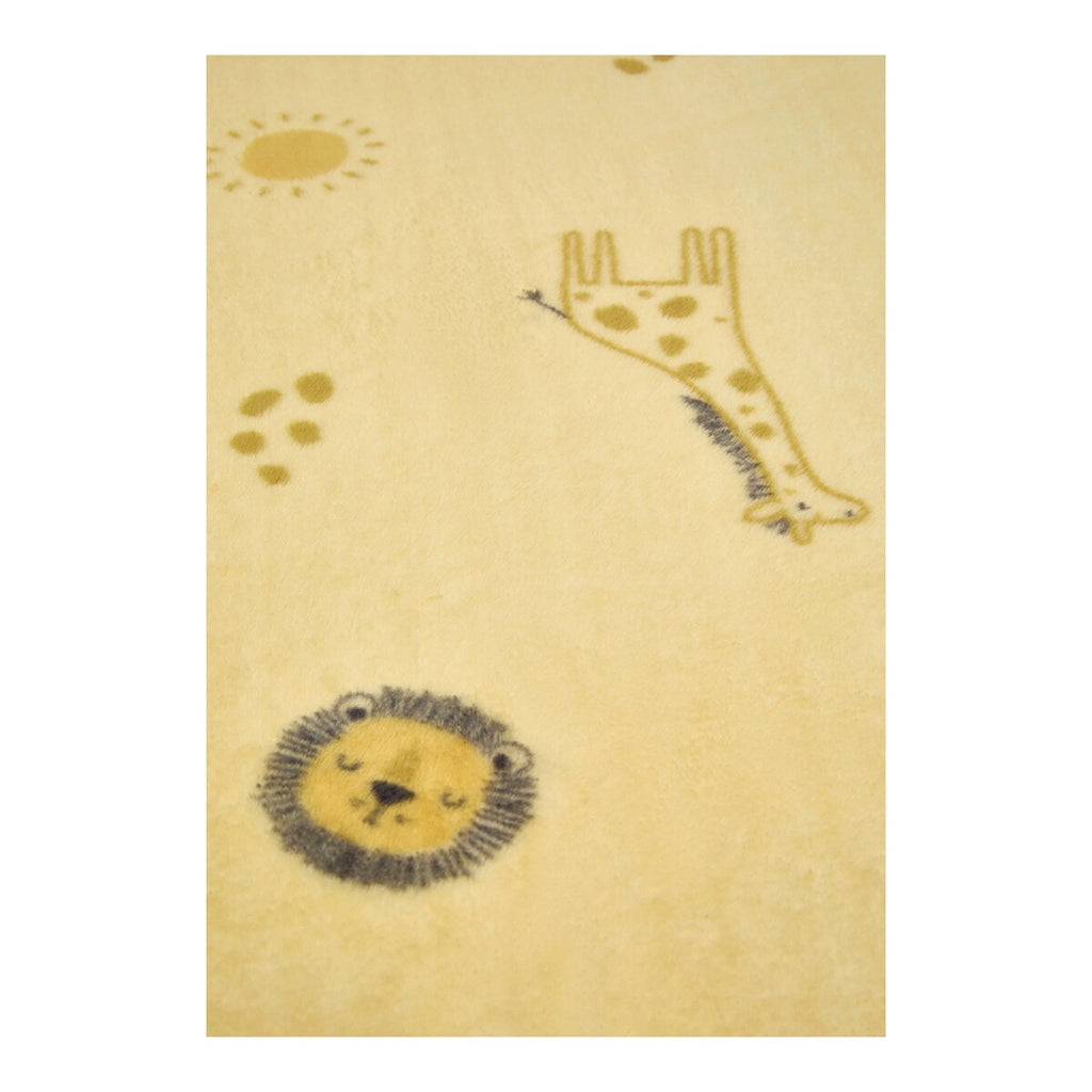 Babyteppe i plysj med andemotiv 75x100 cm - Sterntaler