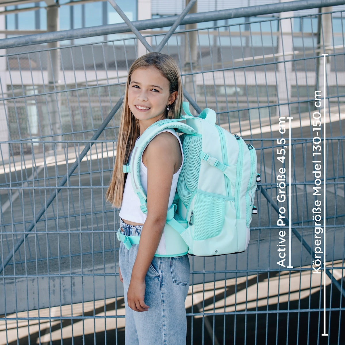 Skolesekk Active Pro med laptoplomme og organiser - neoxx