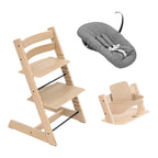Tripp Trapp pakke i eik med Newborn Set og Baby Set - Stokke