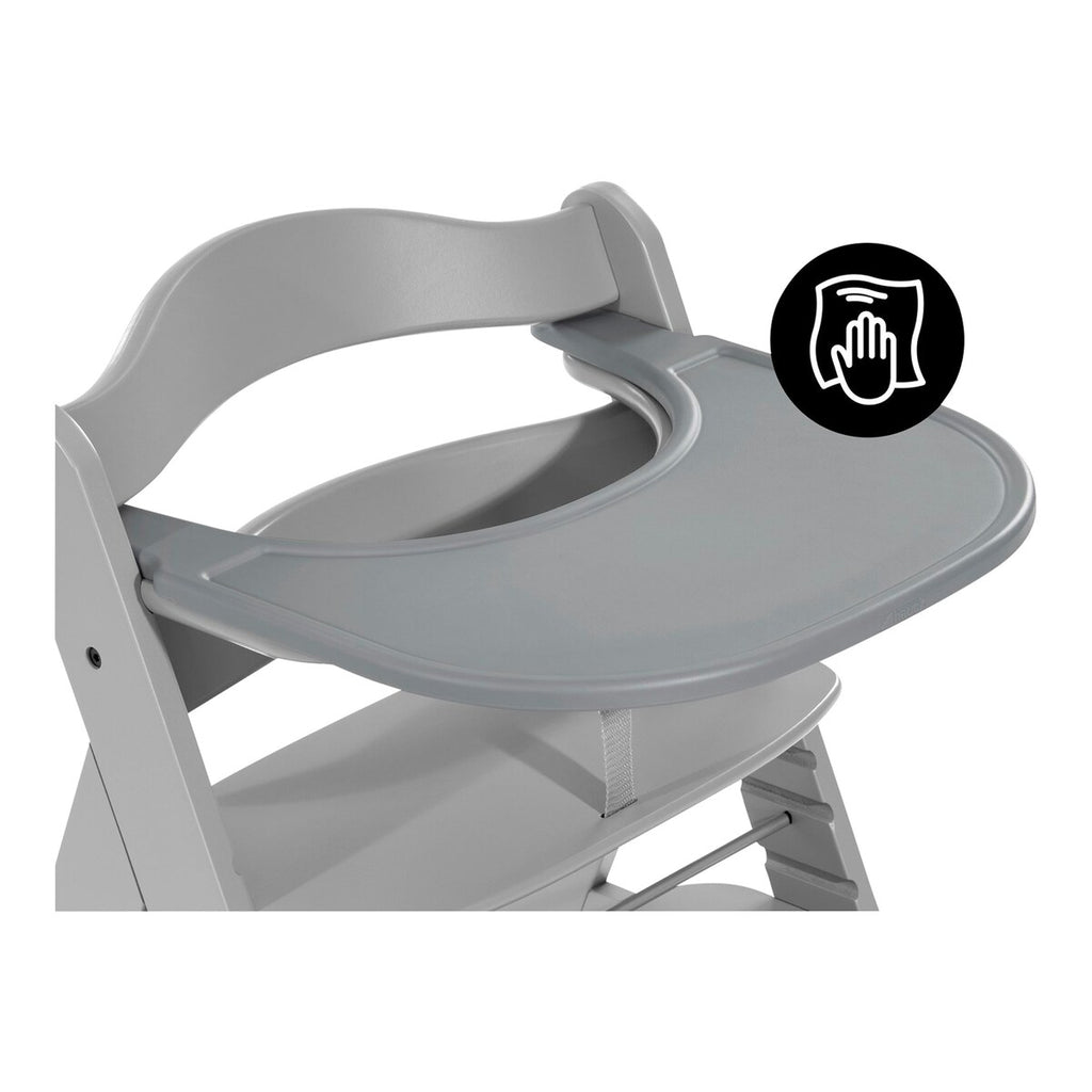 Spisebrett Alpha Click Tray i plast fra 6 mnd 44x46 cm - Hauck