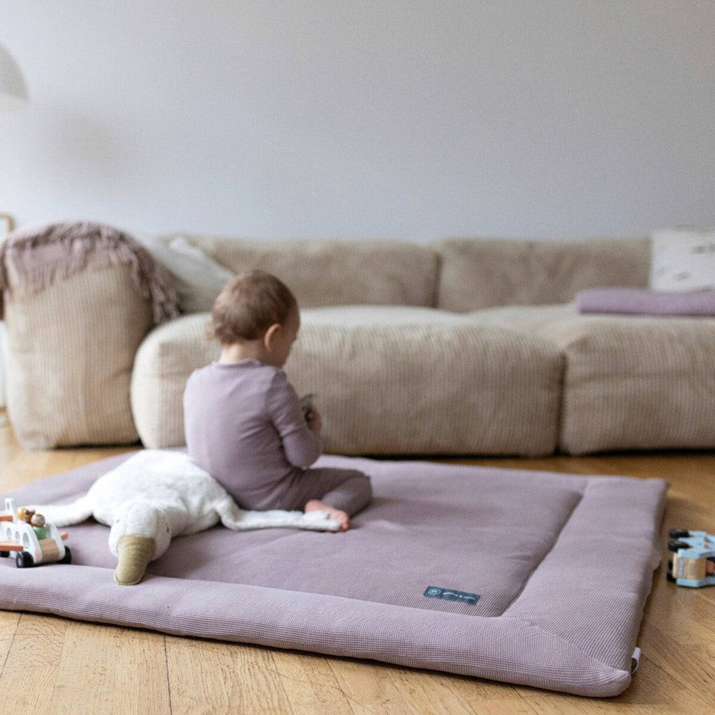 Krableteppe mini-piqué 120x120 cm økologisk bomull - Emma & Noah