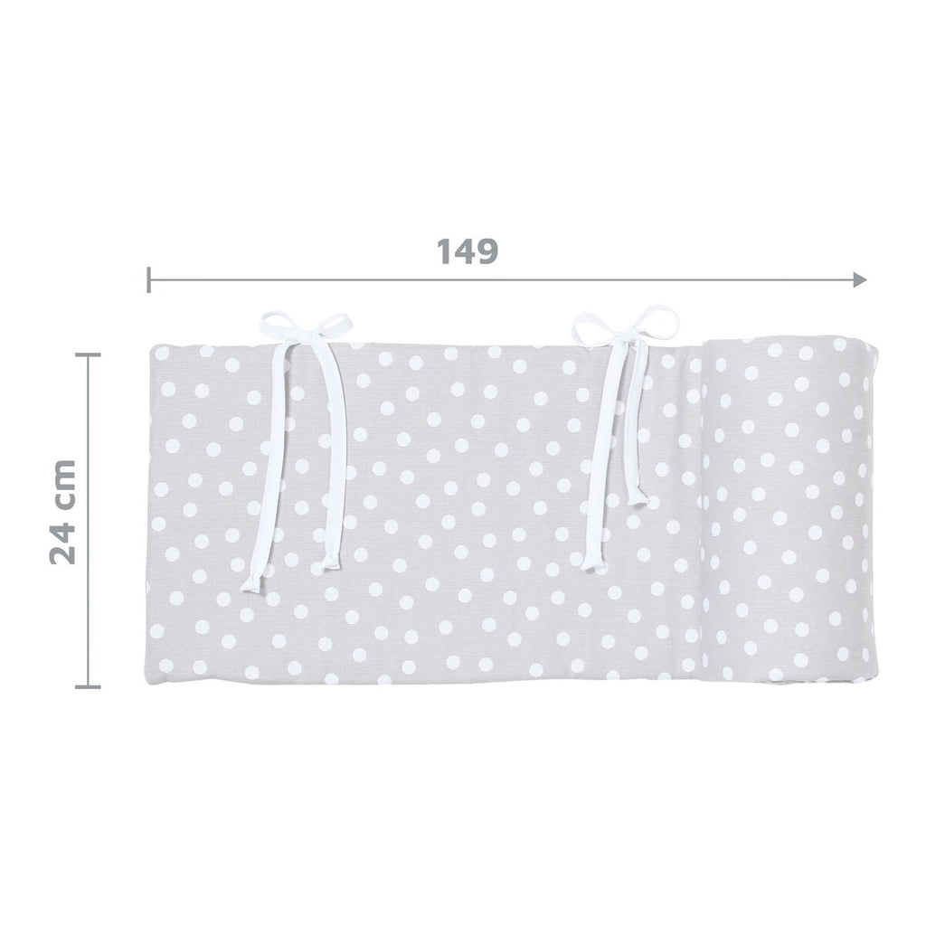 Sengebeskytter i piqué for bedside-seng Original 148x25 cm - babybay