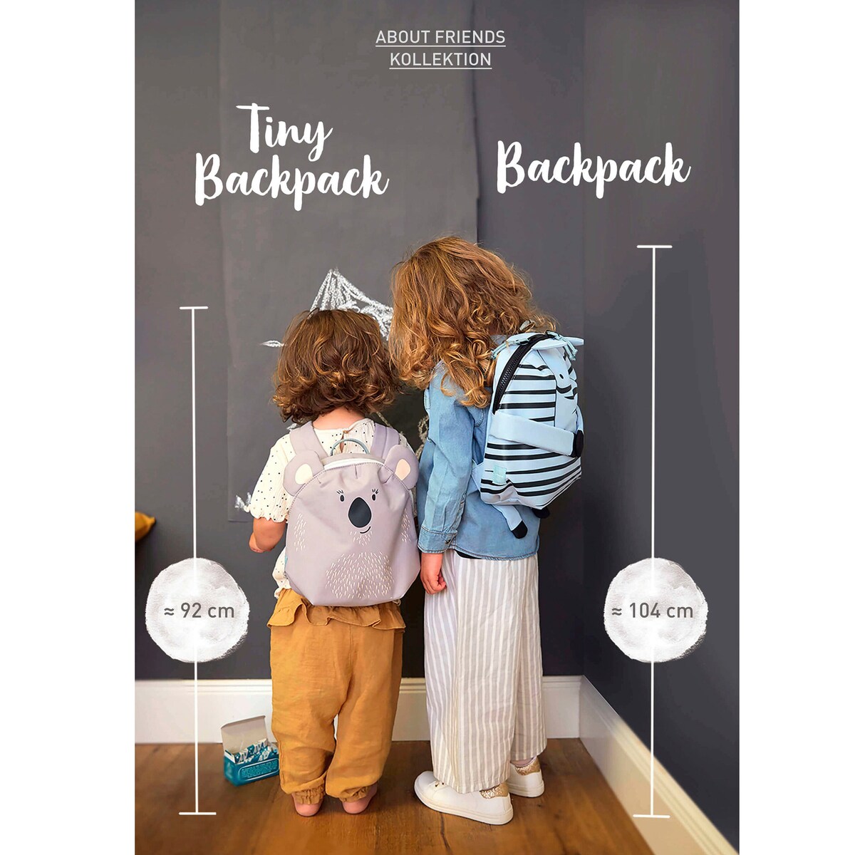 Barnehagesekk Tiny Backpack About Friends 3,5 l fra 2 år - Lässig