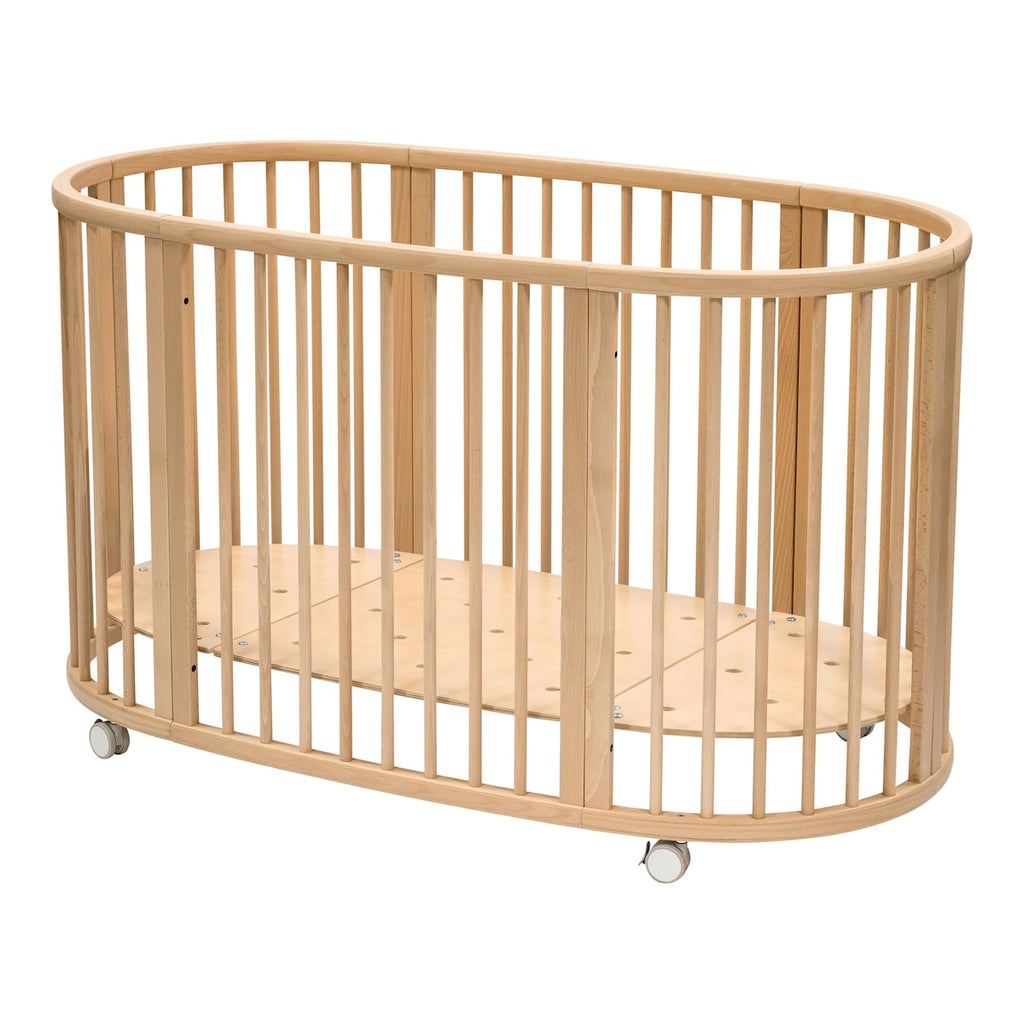 Sprinkelseng Sleepi med madrass og laken i økologisk bomull - Stokke