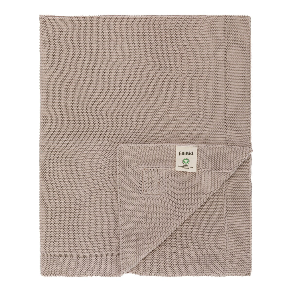 Strikket babyteppe bomull 80x100 cm - BORNINO HOME