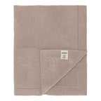 Strikket babyteppe bomull 80x100 cm - BORNINO HOME