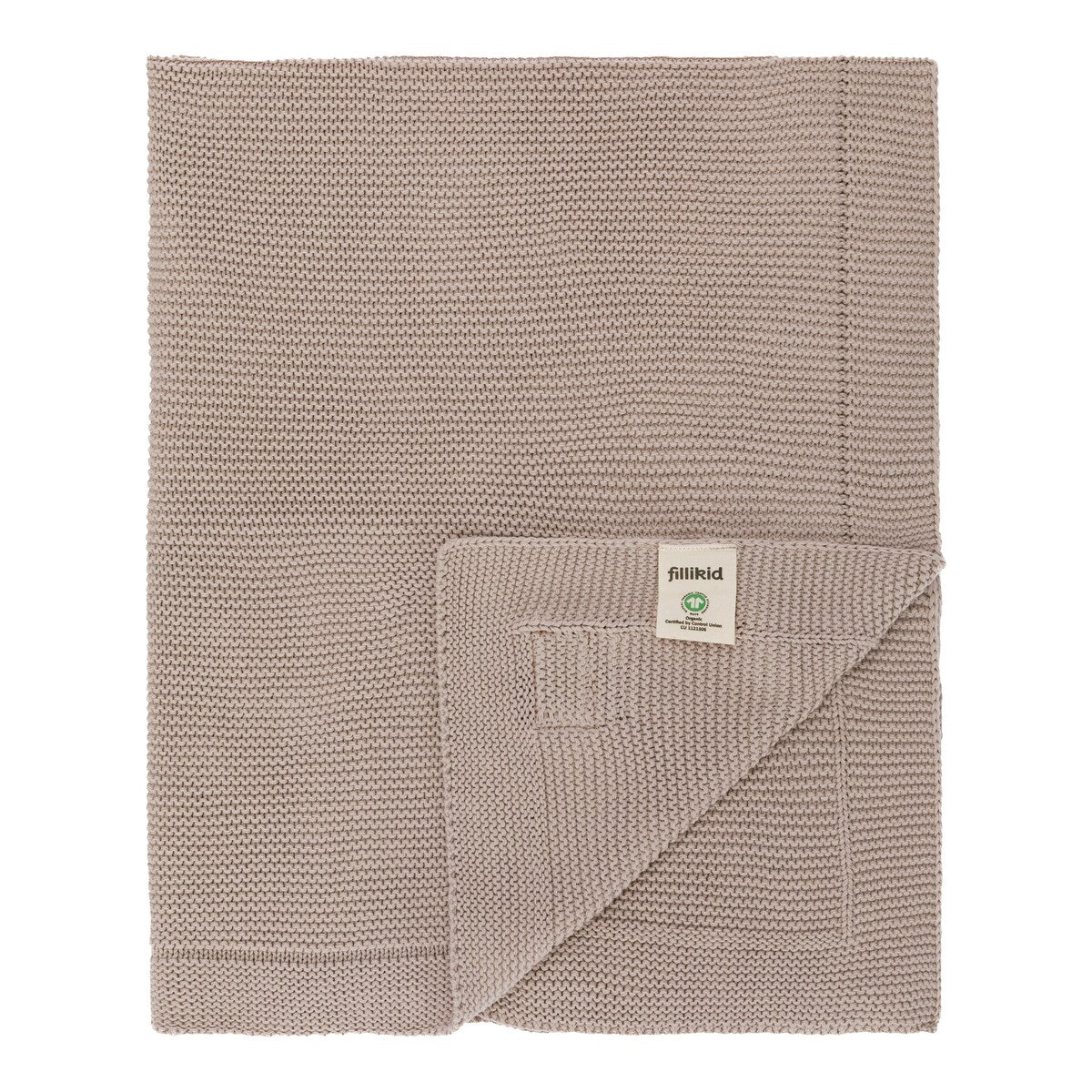 Strikket babyteppe bomull 80x100 cm - BORNINO HOME