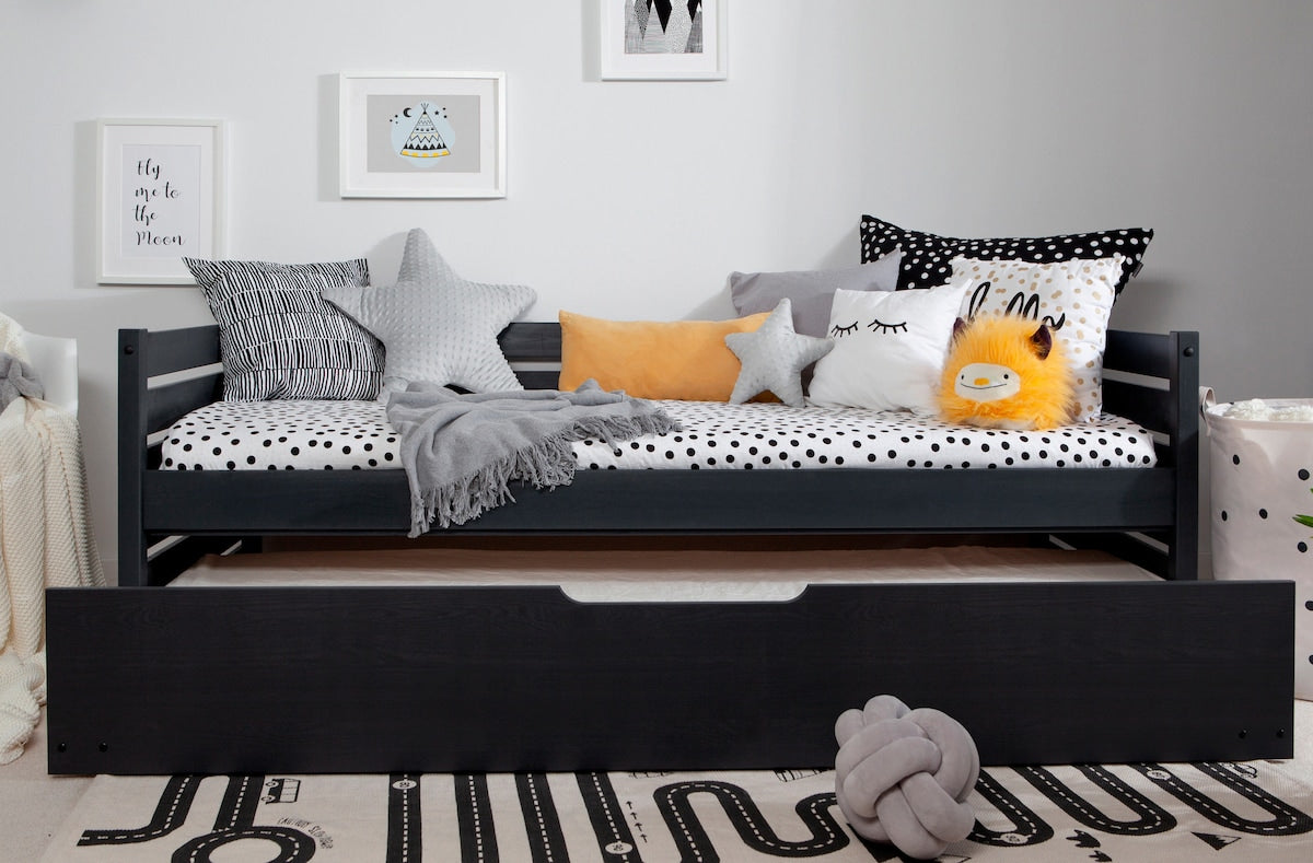 Sofaseng Naomi med uttrekksseng 90x200 cm furu, fra 6 år - Ticaa